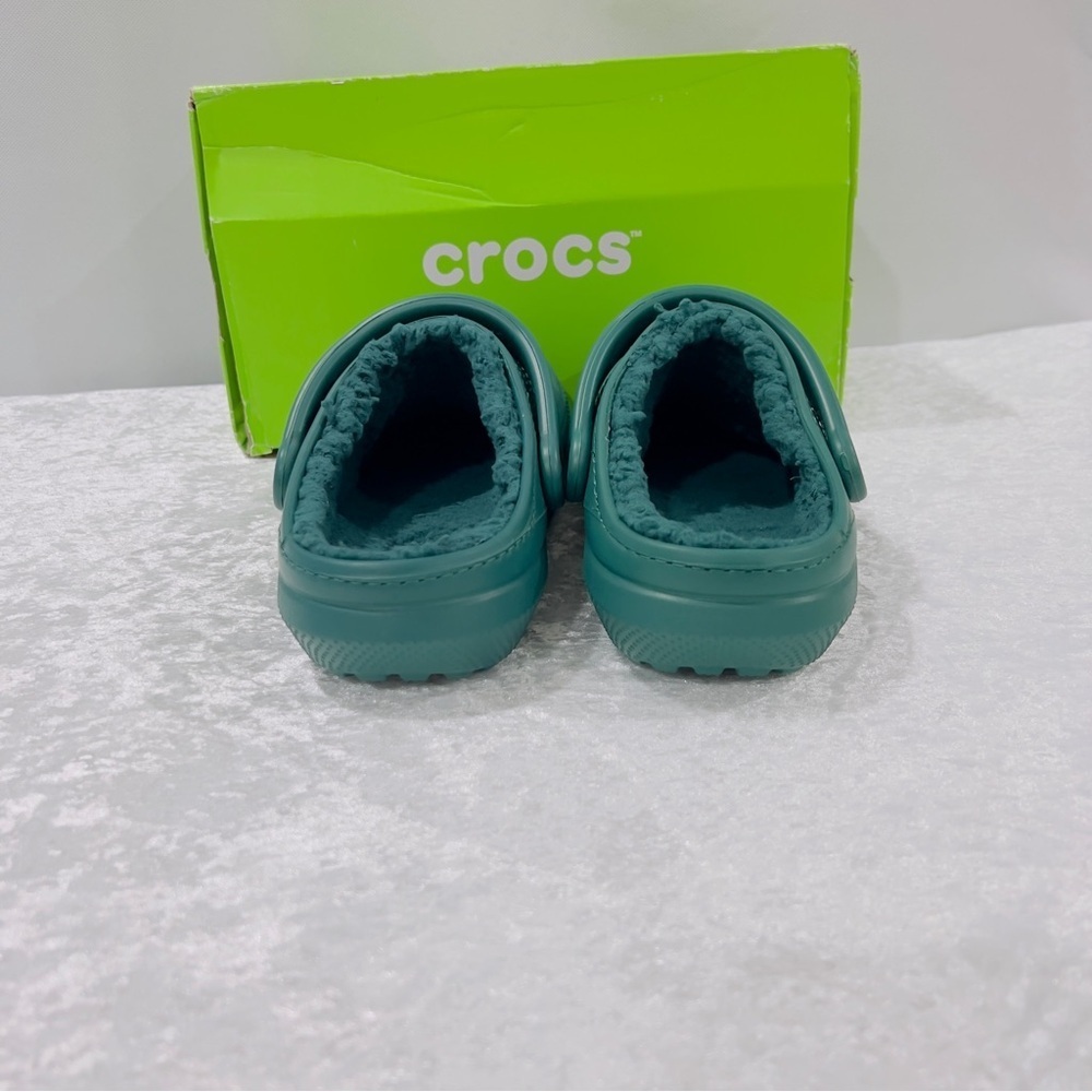 Crocs Classic Lined Clog Unisex Emerald Size M/4 W/6 Lightweight Comfy - Picture 7 of 11
